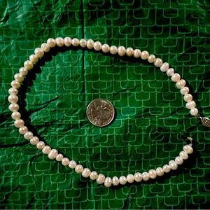 Elegant White Pearl Necklace